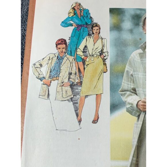 Simplicity Misses Coat Jacket Dress Skirt Blouse Sewing Pattern sz 10 9482 - unc - Picture 3 of 10